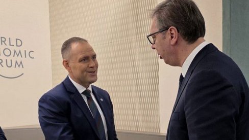 DAVOS 2026: Vučić se sastao sa predsednikom Poljske i Kristin Lagard (FOTO/VIDEO)
