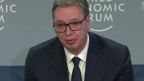 PROŠLA GODINA JE BILA NAJGORA OD DRUGOG SVETSKOG RATA Vučić opominje iz Davosa: Svi pričaju o miru, a svako čuva svoj nacionalni interes