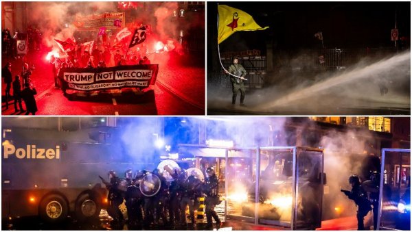 ЦИРИХ У ПЛАМЕНУ: Антифа напада полицију, а Кран Монтану заборавили!