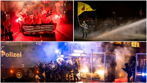 ЦИРИХ У ПЛАМЕНУ: Антифа напада полицију, а Кран Монтану заборавили!