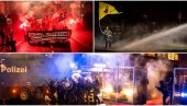 ЦИРИХ У ПЛАМЕНУ: Антифа напада полицију, а Кран Монтану заборавили!