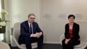ВУЧИЋ У ДАВОСУ: Председник се састао са Мартом Кос - следе бројни сусрети са светским званичницима