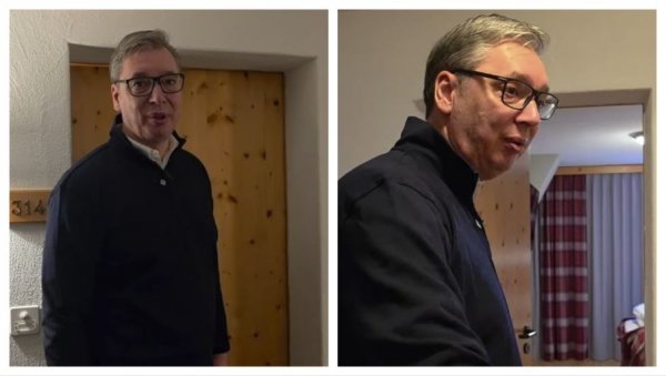 ЈЕДВА ЧЕКАМ ПОВРАТАК У МОЈ БЕОГРАД Вучић се огласио на Инстаграму - Показао собу у којој је смештен у Клостерсу (ВИДЕО)