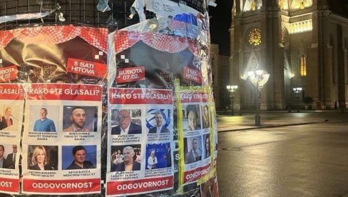 OBLEPILI PLAKATE U NOVOM SADU Evo kako blokaderi doživljavaju slobodu govora!