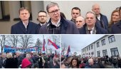 VUČIĆ U VELIKOJ DRENOVI: Srećan sam što sam u mestu velikog Germana i velikog Dobrice Ćosića (VIDEO)