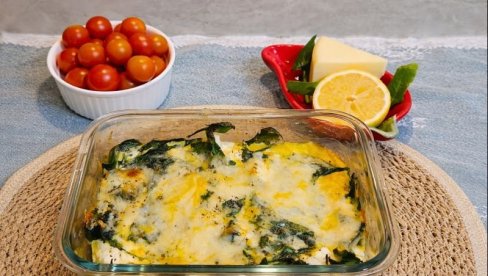 PEČENI SPANAĆ SA FETOM I MOCARELOM: Jednostavno jelo puno ukusa