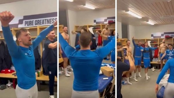 ОПЕТ УСТАШКО ДИВЉАЊЕ: Хрватски рукометаши певали Томпсона, славили оне који су убијали Србе