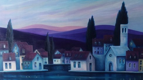 KUĆE U KOJIMA ŽIVE SREĆNI LJUDI: Radovi slikarke LJupke Dizdar u galeriji Singidunum