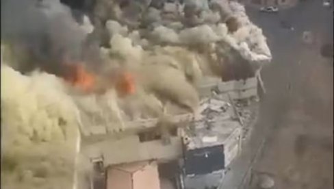 ГОРИ ОГРОМНА ПИЈАЦА: Црни дим се надвио над градом - 2.000 метара у пламену (ВИДЕО)