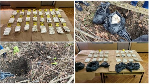 У ПАНЧЕВУ НАЂЕНА ВЕЛИКА КОЛИЧИНА ЗАКОПАНЕ ДРОГЕ: Ухапшено једно лице, огласио се Дачић (ФОТО)