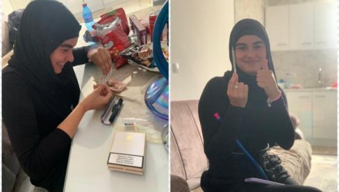 ХАЈДЕ ДА СЕ ДРОГИРАМО, НЕК СЕ ОЧИ СЈАЈЕ Блокадерка из Новог Пазара фотографисала се са наркотицима