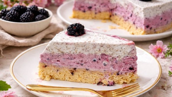 ШЛАГ ТОРТА СА КУПИНАМА: Брза посластица без печења