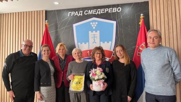 ХОЛОКАУСТ И КУЛТУРА СЕЋАЊА: Градоначелница Смедерева угостила др Леу Ганор
