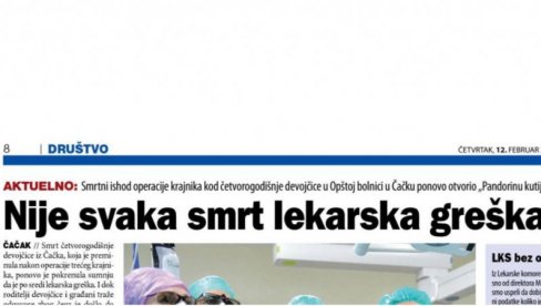 SRAMOTNO Danas menja narativ čim su shvatili da je lekar iz Čačka blokader