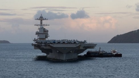 UBOJITO ORUŽJE IZ HRVATSKE KRENULO NA IRAN: Najveći svetski nosač aviona USS DŽerald R. Ford otplovio ka Bliskom istoku (VIDEO)