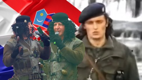 БОМБА, АУТОМАТ И ЦРНА БЕРЕТКА: Хрватски градоначелник се маскирао у Томпсона из Чавоглава - поред њега и Пленковић и први човек Загреба