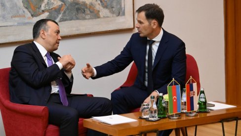 АЗЕРБЕЈЏАН ЈЕ НАШ ПОУЗДАН ПАРТНЕР Синиша Мали састао се са Сахилом Бабајевим око унапређења економске сарадње
