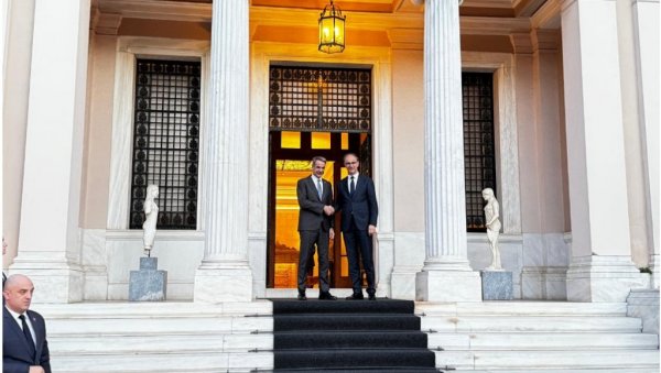 МАЦУТ У АТИНИ: Састанак са премијером Грчке