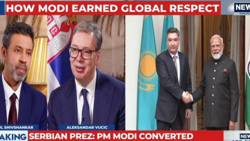 ВУЧИЋ ГОВОРИ ЗА ЦНН ИНДИЈА: Председник представљен као ексклузивни гост, велика част за Србију (ВИДЕО)