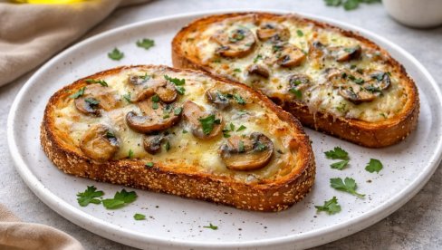 TOST SA PEČURKAMA: Brzi mediteranski užitak za svaki dan