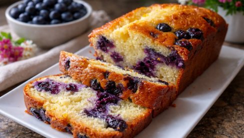 ХЛЕБ ОД БООРВНИЦА, ЛИМУНА И СВЕЖЕГ СИРА: Сочан и мирисан десерт