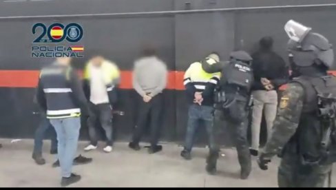 PRUŽALI USLUGE TRGOVCIMA DROGOM: U Španiji uhapšeno 12 osoba, zaplenjeno više od tri tone kokaina i milion evra