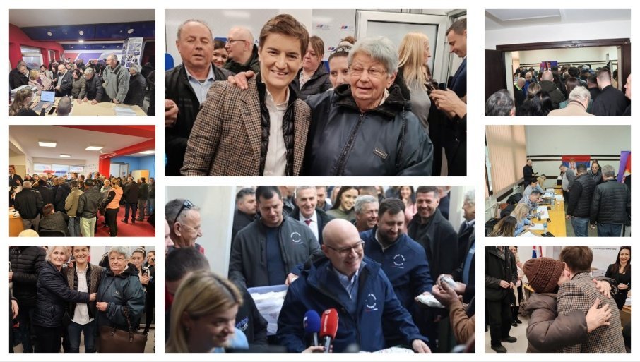 ВЕЛИКЕ ГУЖВЕ И У БАЈИНОЈ БАШТИ: Народ дошао да изрази подршку листи СНС широм Србије - Огласио се Вучевић  (ФОТО)