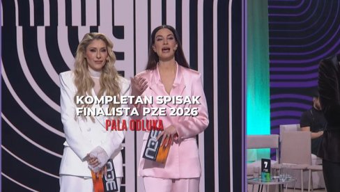 POZNAT KOMPLETAN SPISAK: Ovo su finalisti PZE 2026