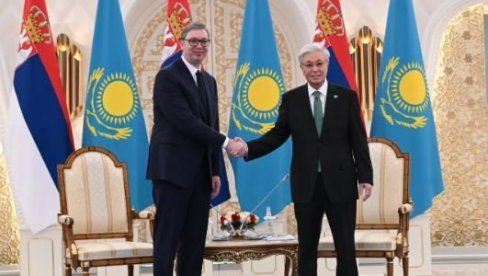 ТОКАЈЕВ ЋЕ ВУЧИЋА ОДЛИКОВАТИ ОРДЕНОМ ЗЛАТНОГ ОРЛА: За српског председника највише одликовање које постоји у Казахстану