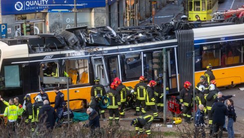 UŽAS U MILANU: Dve osobe poginule, 38 povređeno u udesu tramvaja na liniji br. 9 (FOTO)