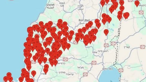 ХАОС НА ИСТОКУ: Почео први талас напада на Израел (МАПА)