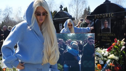 DIVA SE SLOMILA NA SAŠINOM GROBU: Karleuša skrhana bolom, pala Suzani u naručje (FOTO/VIDEO)