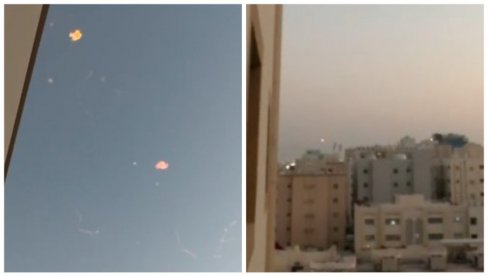 SNIMAK NOVOSTI IZ DOHE: Rakete paraju nebo, napad na američku bazu u Kataru (VIDEO)
