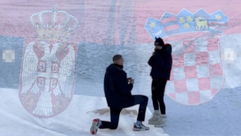 Српски кошаркаш верио познату Хрватицу: Ајме, просидба из снова (ФОТО)