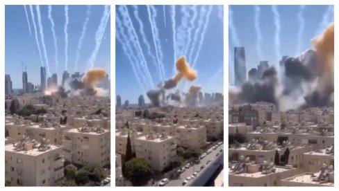 БРУТАЛНА ОСВЕТА ИРАНА НАКОН САХРАНЕ УБИЈЕНЕ ДЕЦЕ: Израел гори, ракете падају на све стране (ВИДЕО)