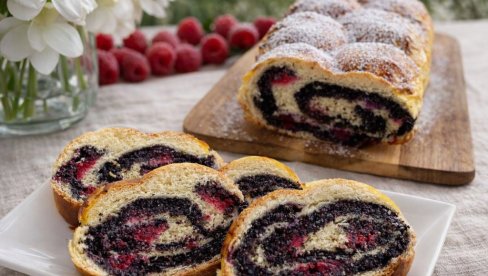 ŠTRUDLA SA MAKOM I MALINAMA: Stara poslastica u novom ruhu