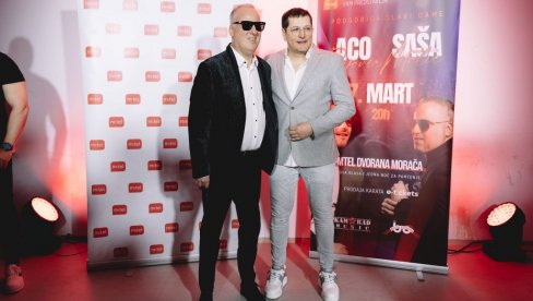 OBOREN REKORD POSETE U MORAČI: Saša Matić i Aco Pejović održali koncert u Podgorici, dvoranom se orili dobro poznati hitovi (FOTO)