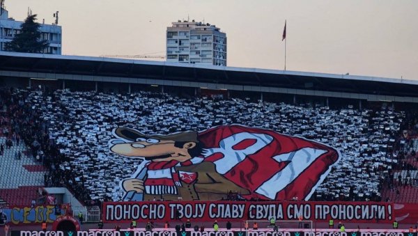 ДЕЛИЈЕ ПРЕВАЗИШЛЕ СЕБЕ! Ево шта су све навијачи црвено-белих урадили за 81. рођендан Црвене звезде! (ФОТО)