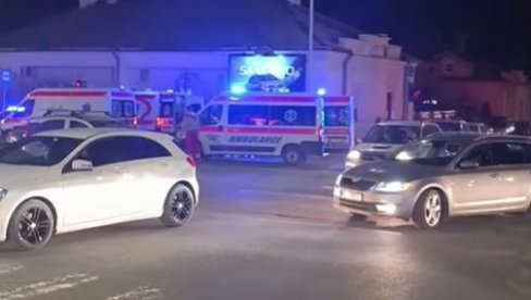 AUTOM SE ZAKUCAO U VOZILO HITNE POMOĆI: Stravična nesreća u Kragujevcu (VIDEO)