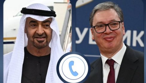 О СИТУАЦИЈИ НА БЛИСКОМ ИСТОКУ И ПОСЛЕДИЦАМА СУКОБА ПО МИР Вучић разговарао са Бин Заједом