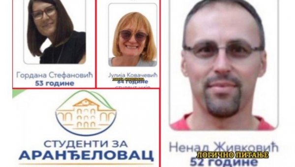 СТУДЕНТИ ИЛИ ПЕНЗИОНЕРИ? Студентска листа за Аранђеловац запрепастила јавност