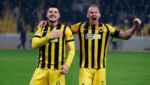 ЛУКА ЈОВИЋ ГОЛОМ ДОНЕО ПРВО МЕСТО АЕК-У! Тим Марка Николића на челу табеле, Олимпијакос и Паок кикснули