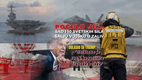 НЕМА ВИШЕ ИГРАЊА Трамп признао: Ратни бродови стижу у Залив - 10-ак светских сила, и КИНА се укључује! Наређено и бомбардовање