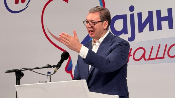 ВУЧИЋ У БАЈИНОЈ БАШТИ: Нема назад, иза нас је само Србија