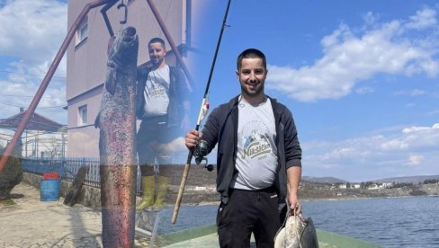 DŽIN NA JEZERU GDE PECA GODINAMA: Marko Milošević uhvatio soma od 90 kg, dugog 257 cm (FOTO)