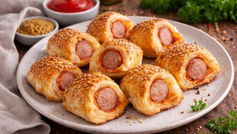 LISNATO TESTO SA KOBASICAMA I SIROM: Hrskavi zalogaji