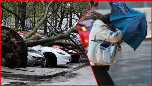 ВОЗИЛА СЛУПАНА, ЉУДИ ПОВРЕЂЕНИ: Погледајте фотографије снажног невремена које се сручило на Загреб