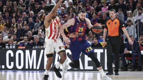 ЗВЕЗДА ПАЛА ПОСЛЕ ВЕЛИКЕ БОРБЕ: Барселона победила црвено-беле у важном мечу у Евролиги