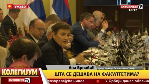 НЕ ПРИЧАЈТЕ ДА ЈЕ СМРТ ДЕВОЈКЕ НА ФИЛОЗОФСКОМ ФАКУЛТЕТУ ИЗОЛОВАН ИНЦИДЕНТ Брнабић: Ви то не знате јер не знате ко су људи који бораве тамо