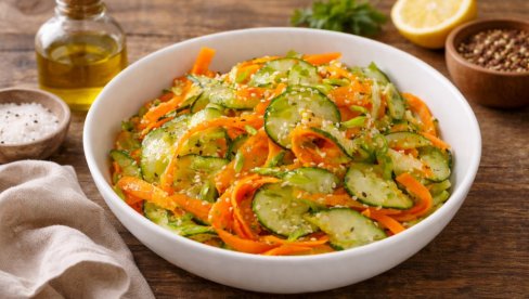 ОСВЕЖАВАЈУЋА САЛАТА ОД КРАСТАВЦА И ШАРГАЕПЕ: Савршена и лагана